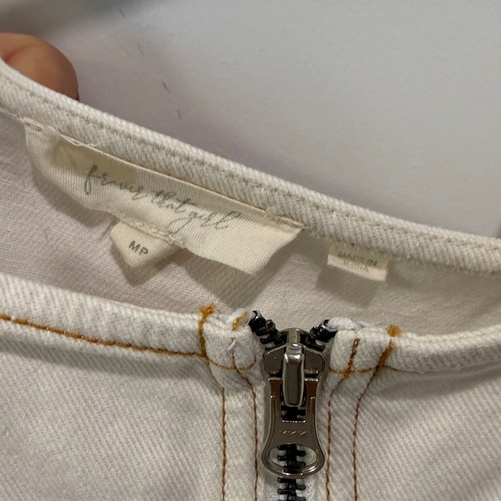 Anthropologie Overall Zip Front Midi Dress By Forever That Girl - Picture 12 of 16